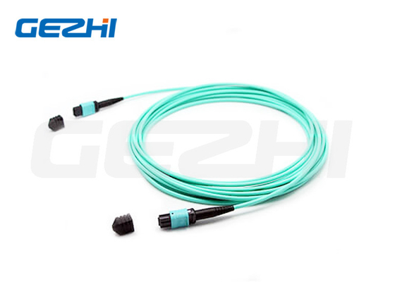 12F MPO ((หญิง) - MPO ((หญิง) 3.0mm LSZH ไฟเบอร์พัทช์เคเบิล / คาเบลลํา