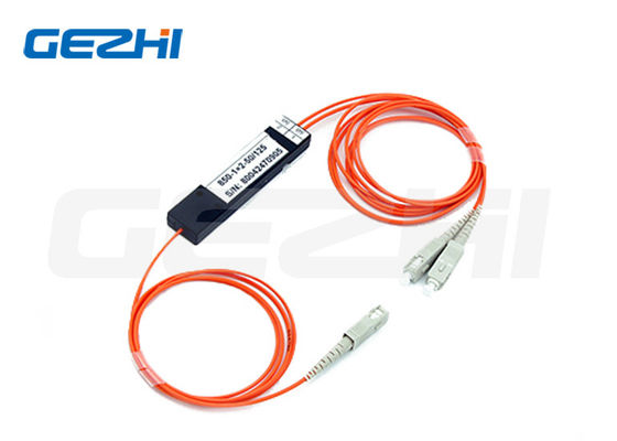FTTX Multimode Fiber Optic Splitter 62.5/125um 650nm 50/50 คอปปิ้งอัตราส่วน FBT คอปปิ้งสําหรับเครือข่าย GPON