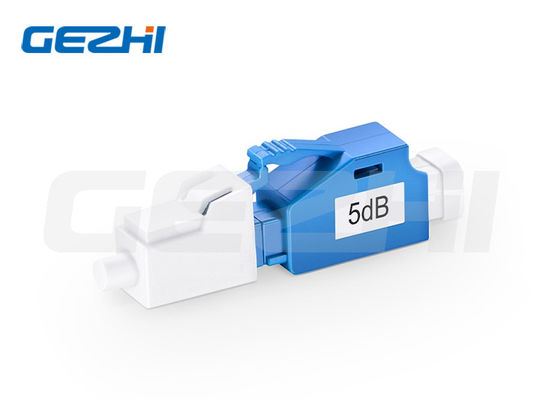 LC/UPC SingleMode 5dB Fixed Fiber Optic Attenuator เพศต่อเพศเพื่อส่งสัญญาณที่มั่นคง