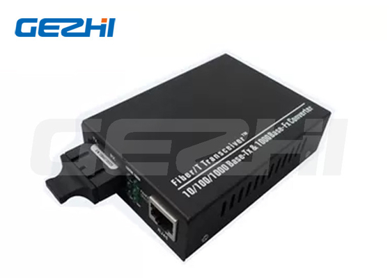 เครื่องแปลงสื่อแบบเดียว 1310nm 10 100 1000base Tx To 1000base Fx Sm Duplex Sc