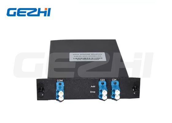 100GHz FTTX 1310nm 2CH Optical Mux Demux OADM DWDM โมดูลการเพิ่ม