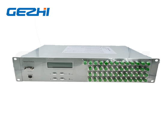 FSW 1x48 ไฟเบอร์ออปติก สวิตช์ 19 นิ้ว 2U Rackmount 1260 ~ 1650nm Single Mode