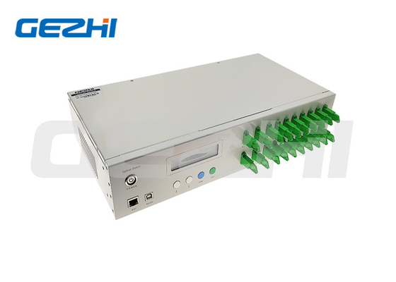 MxN Matrix Optical Switch Rackmount สําหรับการทดสอบเครือข่ายวงแหวน ส่วนประกอบไฟเบอร์ออปติก