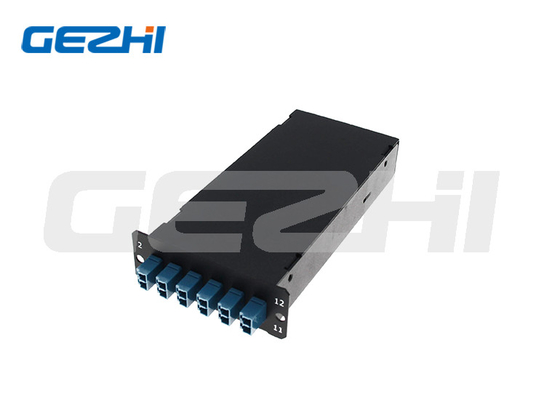 กล่องปิดไฟเบอร์ภายใน 12 หลัก LC ไฟเบอร์ออปติก Lgx คาเซ็ต FTTH ไฟเบอร์ออปติก