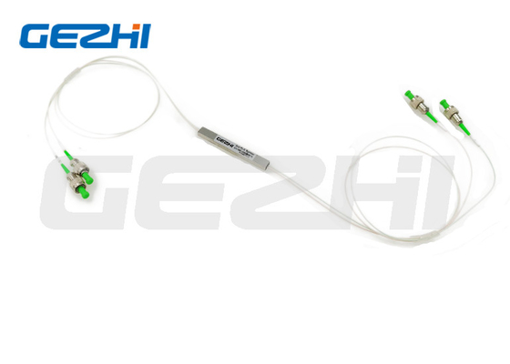 2X2 Mini PLC Optical Fiber Splitter 2 Way Fiber Optic PLC Splitter พร้อมเครื่องเชื่อม FC