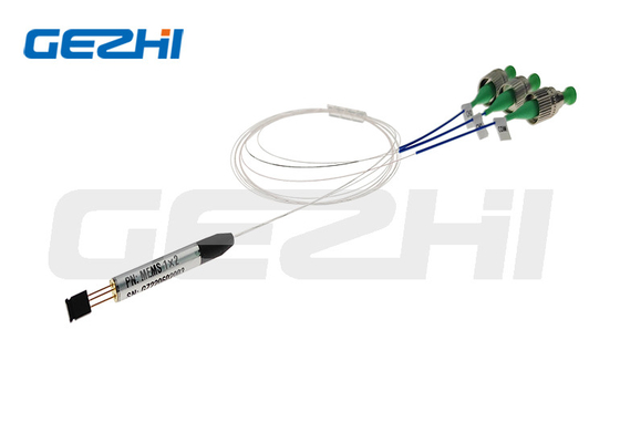 การสูญเสียการใส่ที่ต่ํา ไม่ใช้ epoxy บนทางแสง MEMS 1x2 อุปกรณ์เปลี่ยนแสง