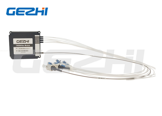 โมดูล 8CH DWDM 2In1 Rack พร้อมไฟเบอร์คู่ DWDM mux ฟิลเตอร์ปาซิฟ 8 ช่อง demux cwdm