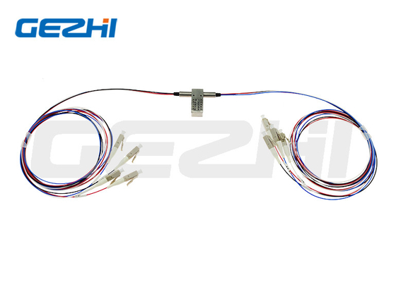 เครื่องสลับออปติกแบบบายพาสแบบ D2x2B แบบสองแบบ ที่ติด/ไม่ติด เครื่องสลับออปติกไฟเบอร์กล