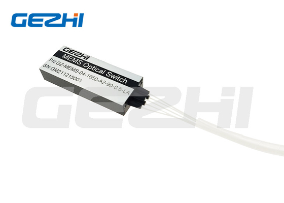 1x4 สายไฟเบอร์ MEMS ออปติก สวิตช์โมดูล สวิตช์ระบบไมโครไฟฟ้า-เครื่องจักรกล พร้อมเครื่องเชื่อม SC/UPC