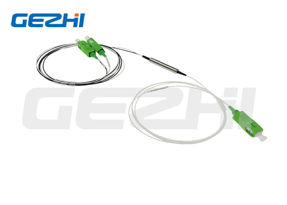 1x2 เครื่อง FWDM T1550R1310/1490nm ท่อเหล็ก 1 เมตร โดยไม่มีเครื่องเชื่อม