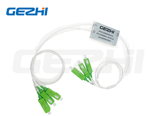 WDM Optical CCWDM 4+1CH SMF-28e พร้อม 0.9 ท่ออ่อน SC/APC CCWDM Module Mini cwdm