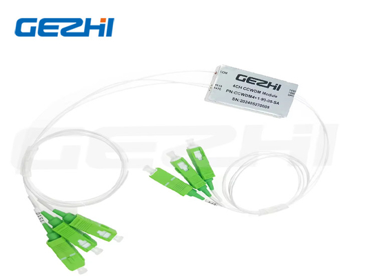 WDM Optical CCWDM 4+1CH SMF-28e พร้อม 0.9 ท่ออ่อน SC/APC โมดูล CCWDM