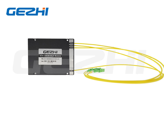 มัลติเพล็กเซอร์ออปติกัล 3CH CWDM MUX โมดูล 5G Backbone Network 1310/1490/1550nm