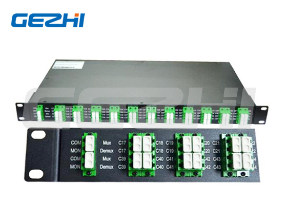 40 ช่องทาง LC/APC 100GHz Duplex Athermal AWG โมดูล DWDM GEZHI-DWDM - MUX/DEMUX