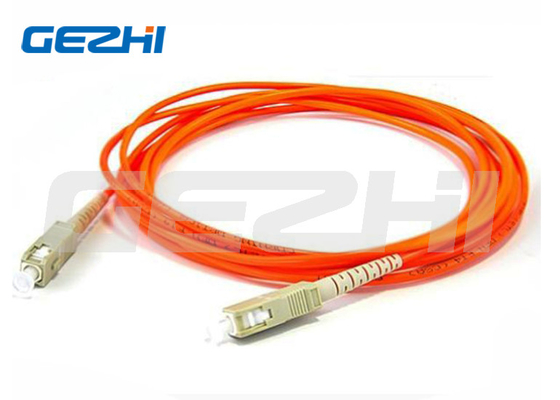 สไตล์ SC SX/DX MM สายพับสายไฟเบอร์ออปติกสีส้ม ด้วยความซ้ําได้ ±0.1dB
