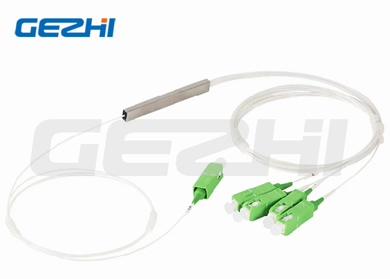 1x4 Single Mode Optical Fiber PLC Splitter พร้อมพัดลมออกและเครื่องเชื่อม SC/APC