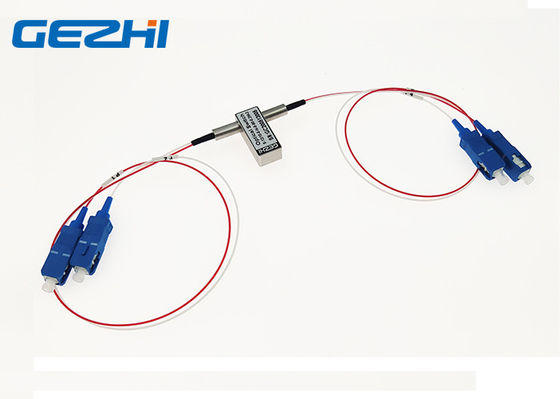 2x2 Bypass Mechanical Fiber Optical Switch 1260 - 1650nm พล็อกและเล่น