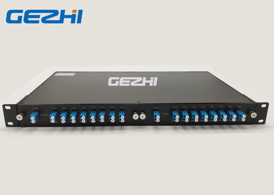 Low Loss Rackmount 16 ความยาวคลื่น CWDM โมดูลแบบพาสซีฟ