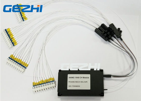 100GHz C60 1x40 CH AAWG โมดูล DWDM Mux Demux