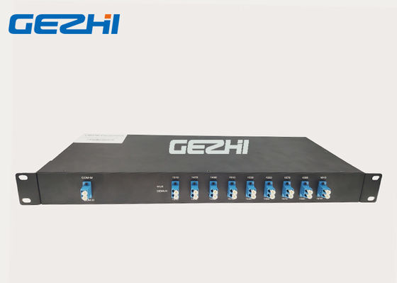 LC UPC สองไฟเบอร์ 1U 1x8 1310nm mux demux 8CH หยาบ WDM