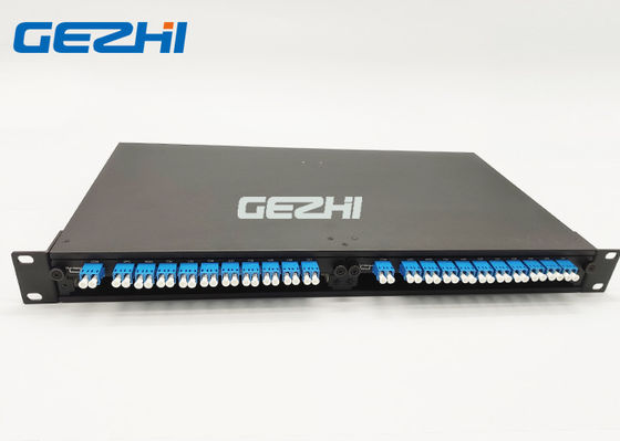 4 สล็อต 1U Rack Mount 100Ghz 8CH DWDM Mux Demux Module