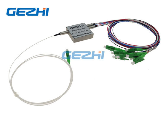 1650nm Mechanical Non Latched 1x8 ไฟเบอร์ออปติกสวิตช์