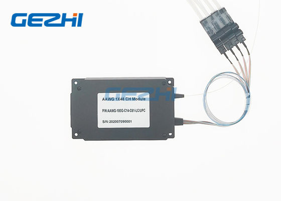 แบนด์ C 40CH โมดูล DWDM AWG Athermal 100GHz สําหรับการส่ง WDM ในเครือข่ายเมโทรและสายไกล