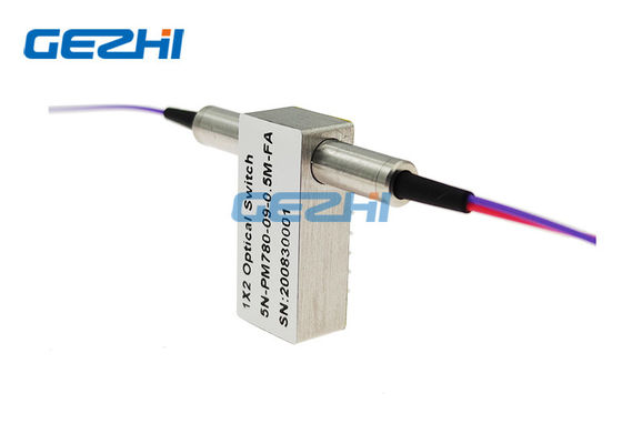 1x2 850/1260nm ไฟเบอร์ออปติกสวิตช์ 4 Port สําหรับการตั้งค่าเพิ่ม / ลด
