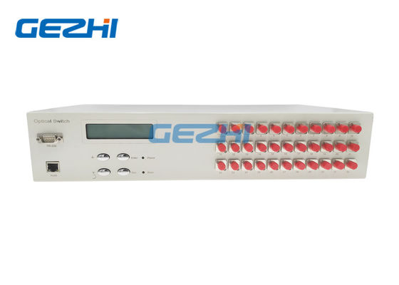 FC PC 1x32 สวิตช์ไฟเบอร์ออปติก 1550nm สำหรับการส่งสัญญาณเครือข่ายออปติก
